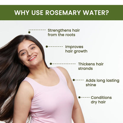 Rosemary Water, Hair Spray For Regrowth (Pack of 2 Bottle & 1 Sprayer)